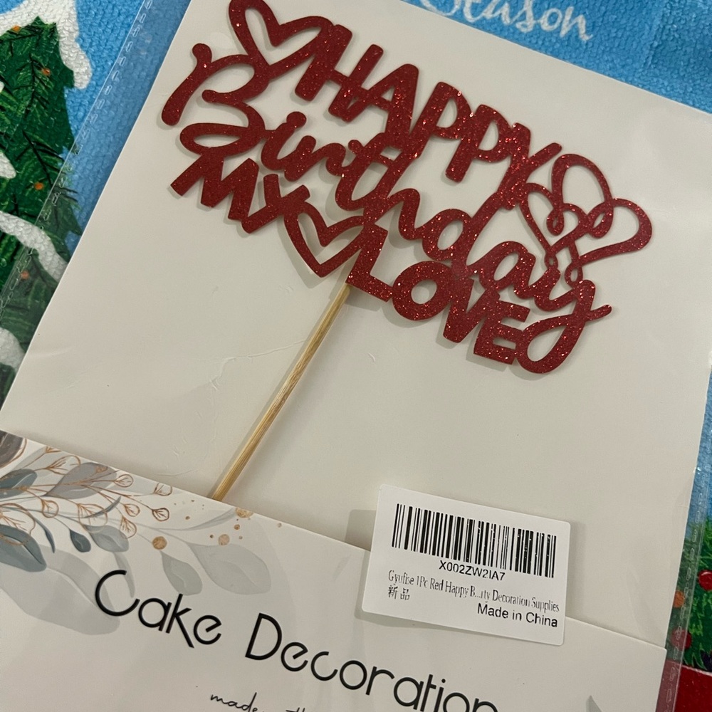 Cake topper decor